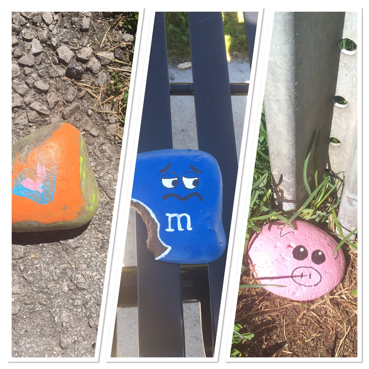 7KFamily's tweet photo. @LCRm105 Nicholas wanted to share some cute stones he found yesterday around the neighborhood https://t.co/VMagqhKIRN