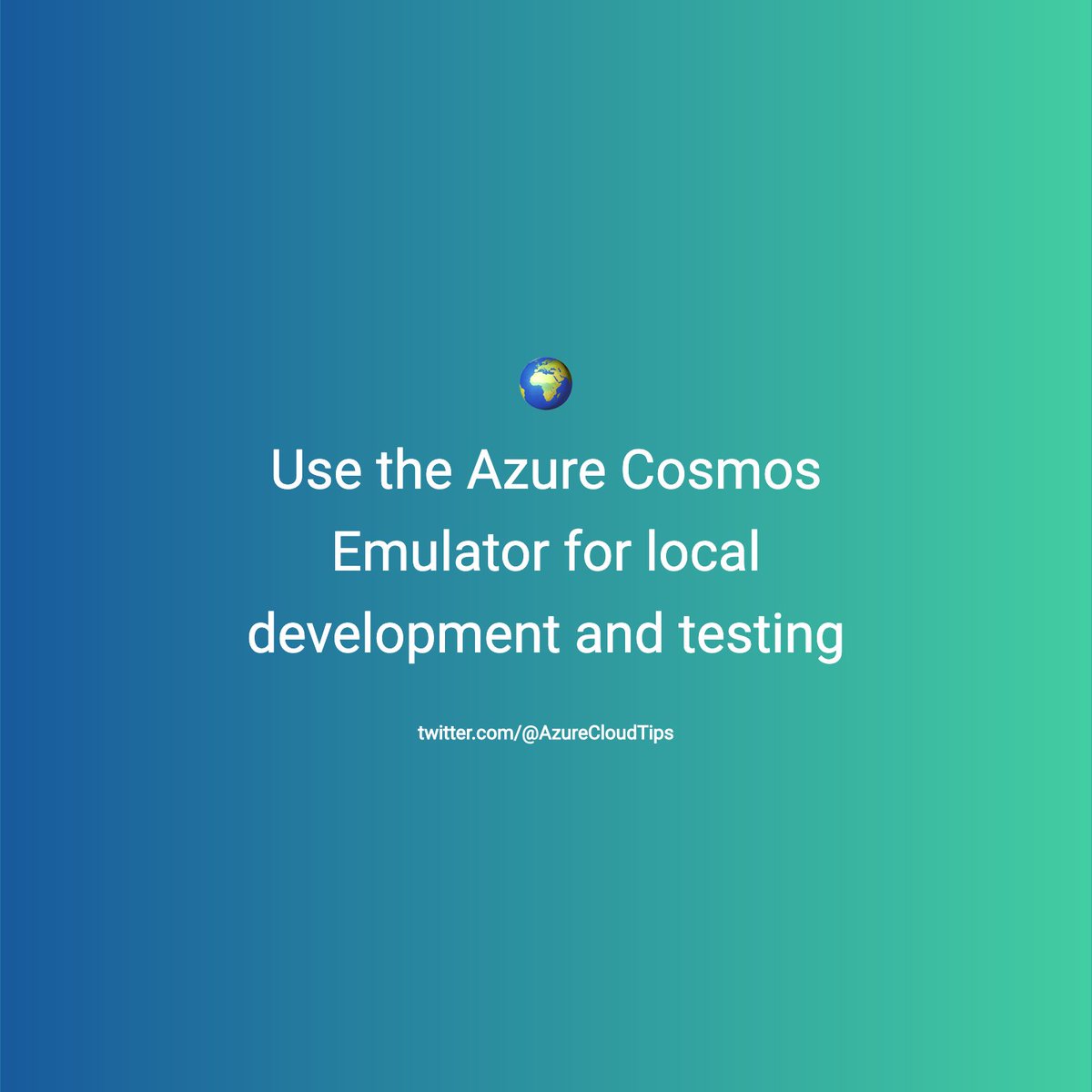 🌍 You can use the <a href="/AzureCosmosDB/">Azure Cosmos DB</a>  Emulator for local development and testing. 
Currently Data Explorer in the emulator supports clients for SQL API

#nosql #serverless #cosmosdb