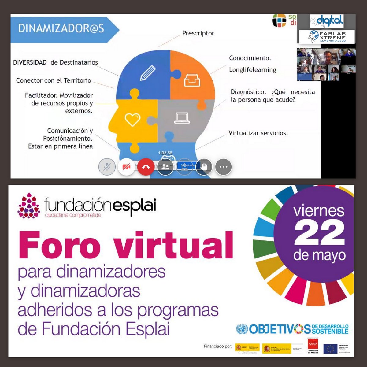 Finalizando el #ForoFE20 con temas como la nueva #BrechaDigital #FakeNews #AlfabetizaciónMediática #CompetenciasdeDinamizadorxsCD ampliando nuevos espacios de  Competencias Digitales: #Maker, #eSport, #GameRolDigital con <a href="/AlmendralejoDig/">Almendralejo Digital</a> y <a href="/FabLabXtrene/">FABLAB Xtrene</a>