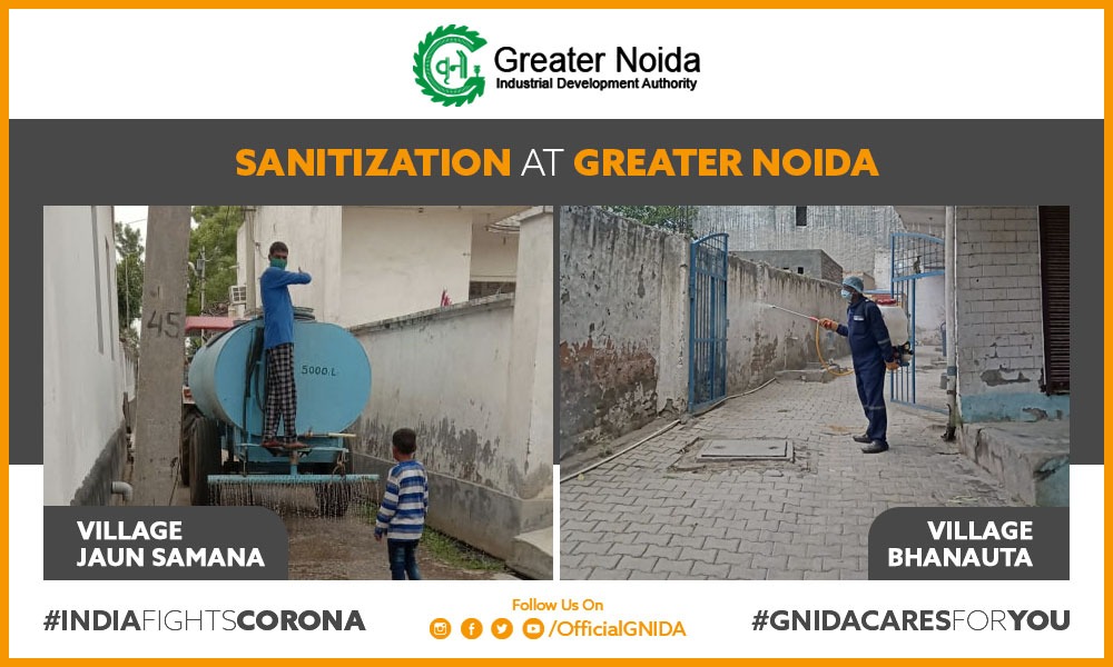 OfficialGNIDA's tweet image. @OfficialGNIDA के स्वास्थ्य कर्मी ग्रेटर नोएडा स्थित ग्राम जौन समाना एवं ग्राम भनौटा को #Hypochlorite केमिकल के प्रयोग से सेनेटाईज कर रहे है जिससे क्षेत्र के निवासी सुरक्षित रहे। 
आप #Lockdown4 का पूर्णतः पालन कर खुद भी सुरक्षित रहे और सबको सुरक्षित रखें।
#IndiaFightsCorona