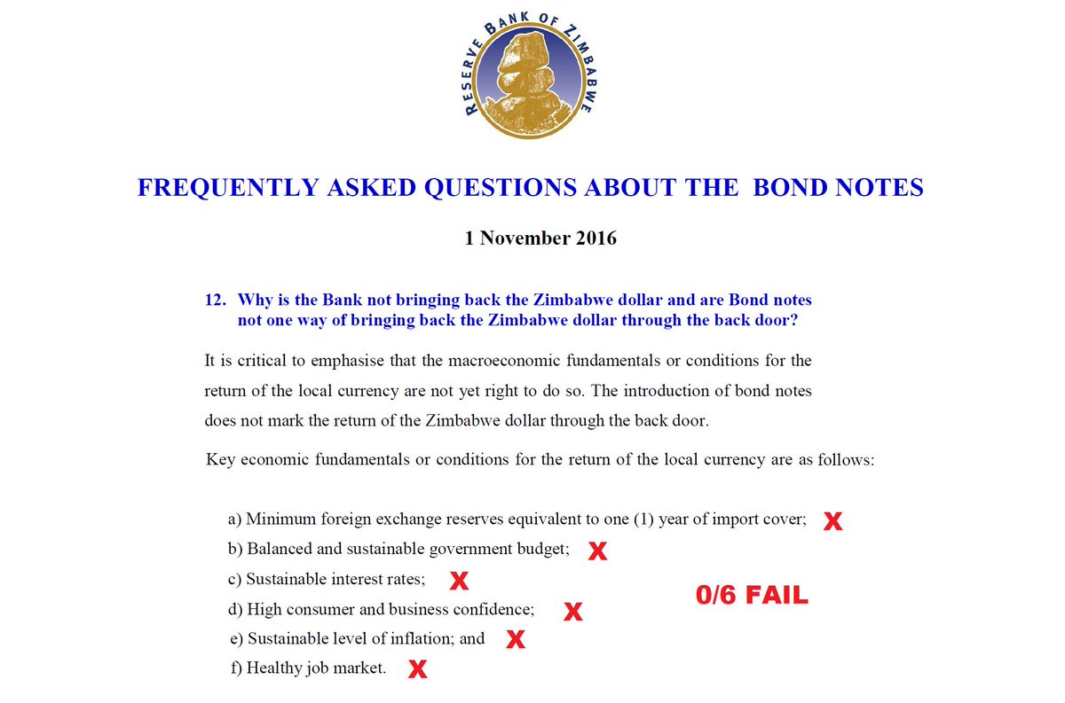 MlamboProf's tweet image. #JohnMangudya should have have resigned at two critical moments, but he didn't :
1. The moment he noticed that #BondNote had failed.
2. When the #ZimDollar was re-introduced without the @ReserveBankZIM prescribed FUNDERMENTALS.