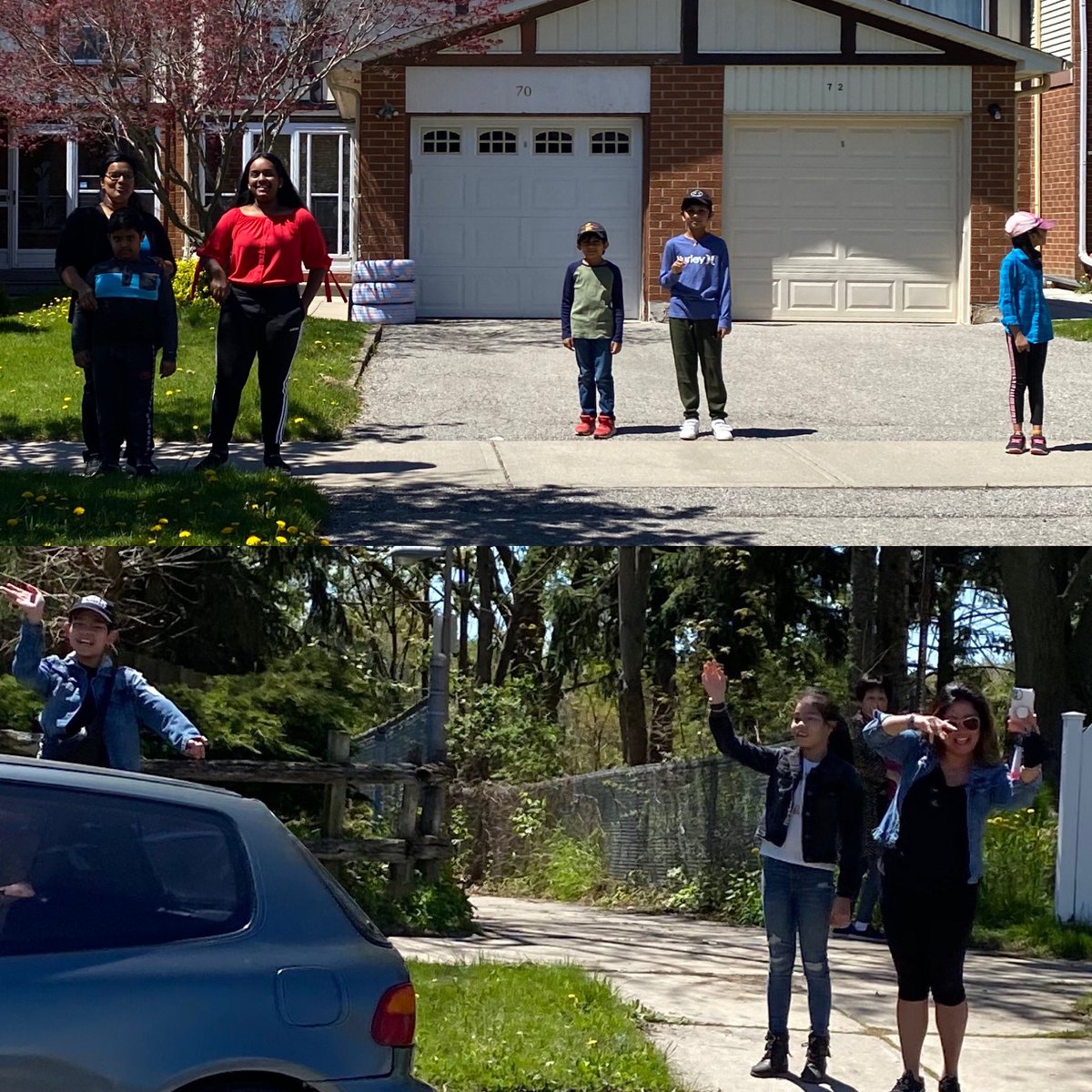 Yesterday the <a href="/AgnesMacphailPS/">AgnesMacphailPS</a> staff drove through our school community to see our kids &amp; their families. It was so wonderful to see their smiles! We love our kids &amp; miss them dearly! Thanks to all those who came out &amp; for all of the beautiful signs! 💙💛 <a href="/tdsb/">Toronto District School Board</a> <a href="/LC3_TDSB/">TDSB LC3</a>