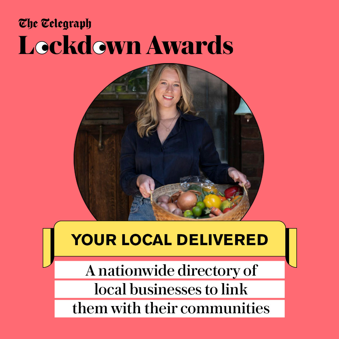 Telegraph's tweet photo. 🛍 Charlotte Spencer launched @LocalDelivered, an easy online directory to connect local businesses with their communities. Since launch, the directory has already around 400 local businesses available.⁠

Vote for them here: https://t.co/YaTyStytfB #LockdownAwards https://t.co/UFIipdr0lb