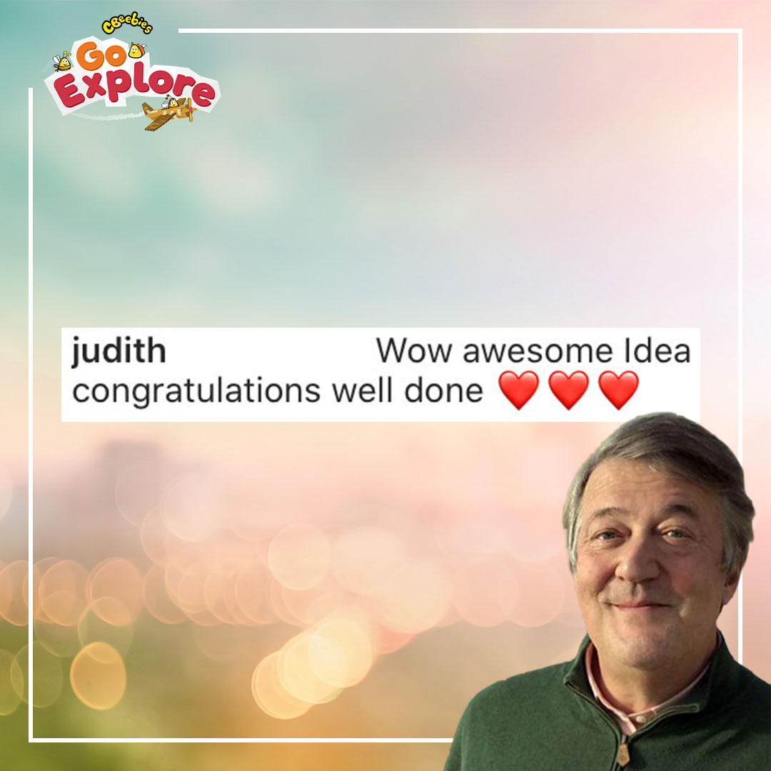 CBeebiesHQ's tweet photo. Your Mindful Garden with @stephenfry is a hit! 🌳

Don't take our word for it... 🌈 

Download our free #CBeebiesGoExplore app to access the game 👉 https://t.co/bmzXWIqh1Q

🙌❤️🙌 https://t.co/PXJBDYTY7d