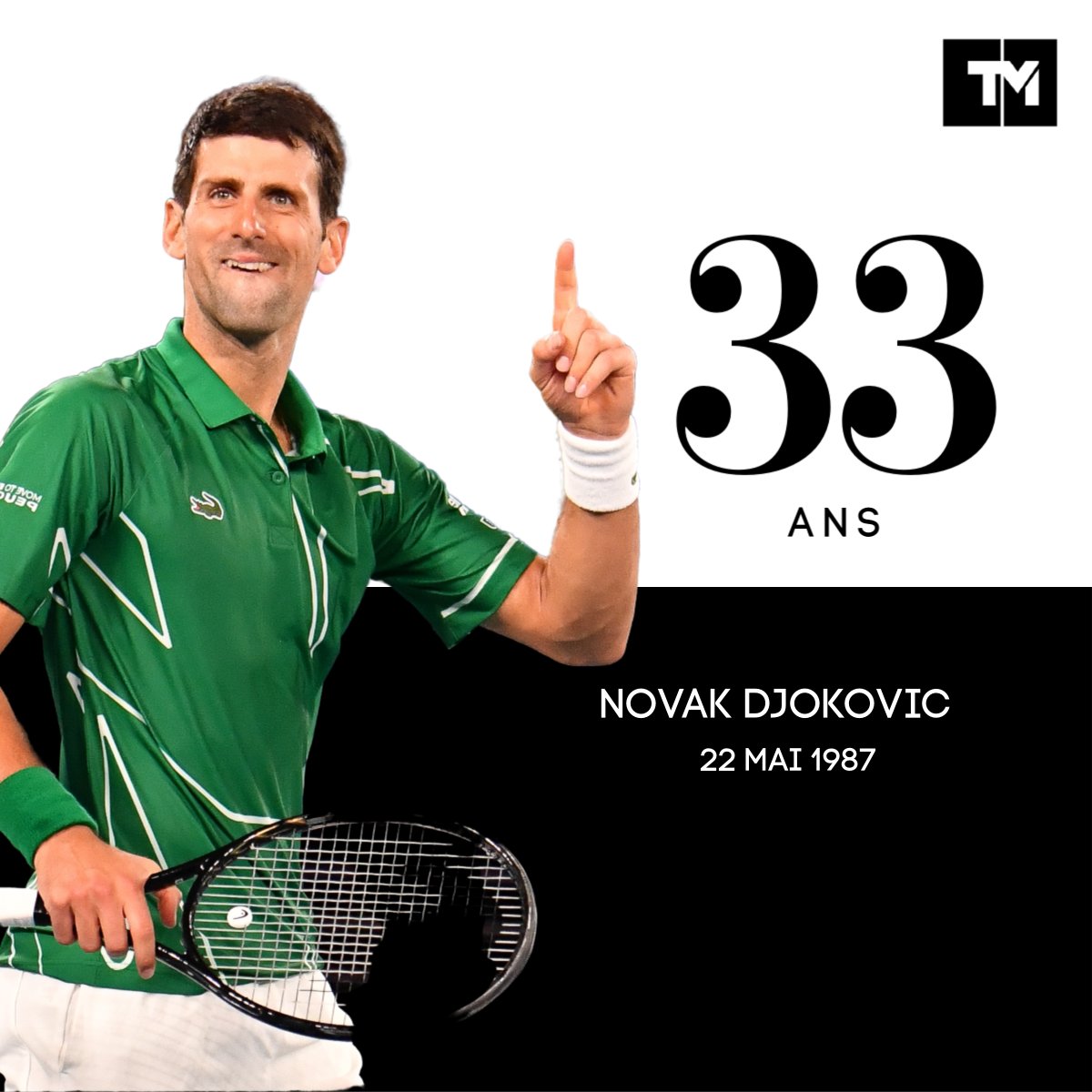 33 ans, 79 , 17 en Grand Chelem. Happy birthday, Novak Djokovic !  