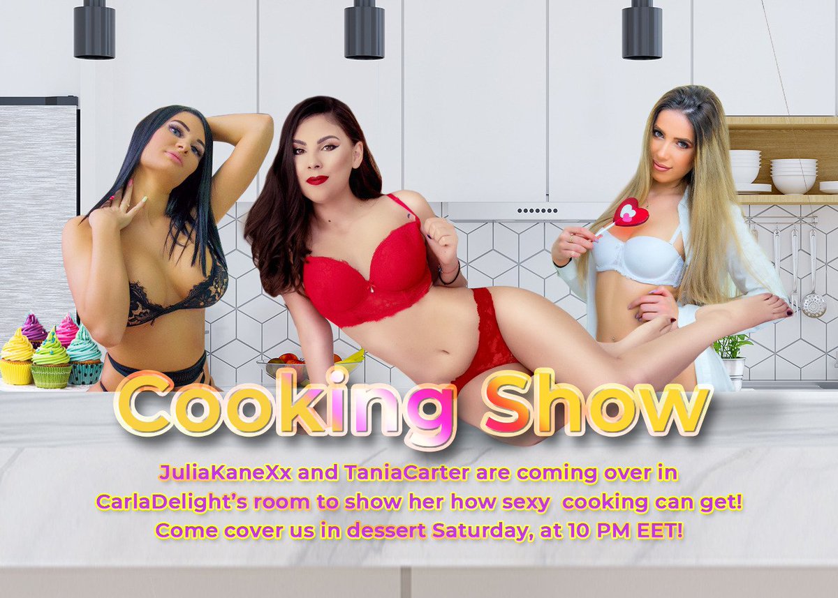 TaniaCa85820544's tweet photo. Cooking show with 2 hot girls tomorrow
@Stripchat_VR 
@StripchatPromo 
@stripchat 
@Stripchat_fan https://t.co/OYUUSwdmWX