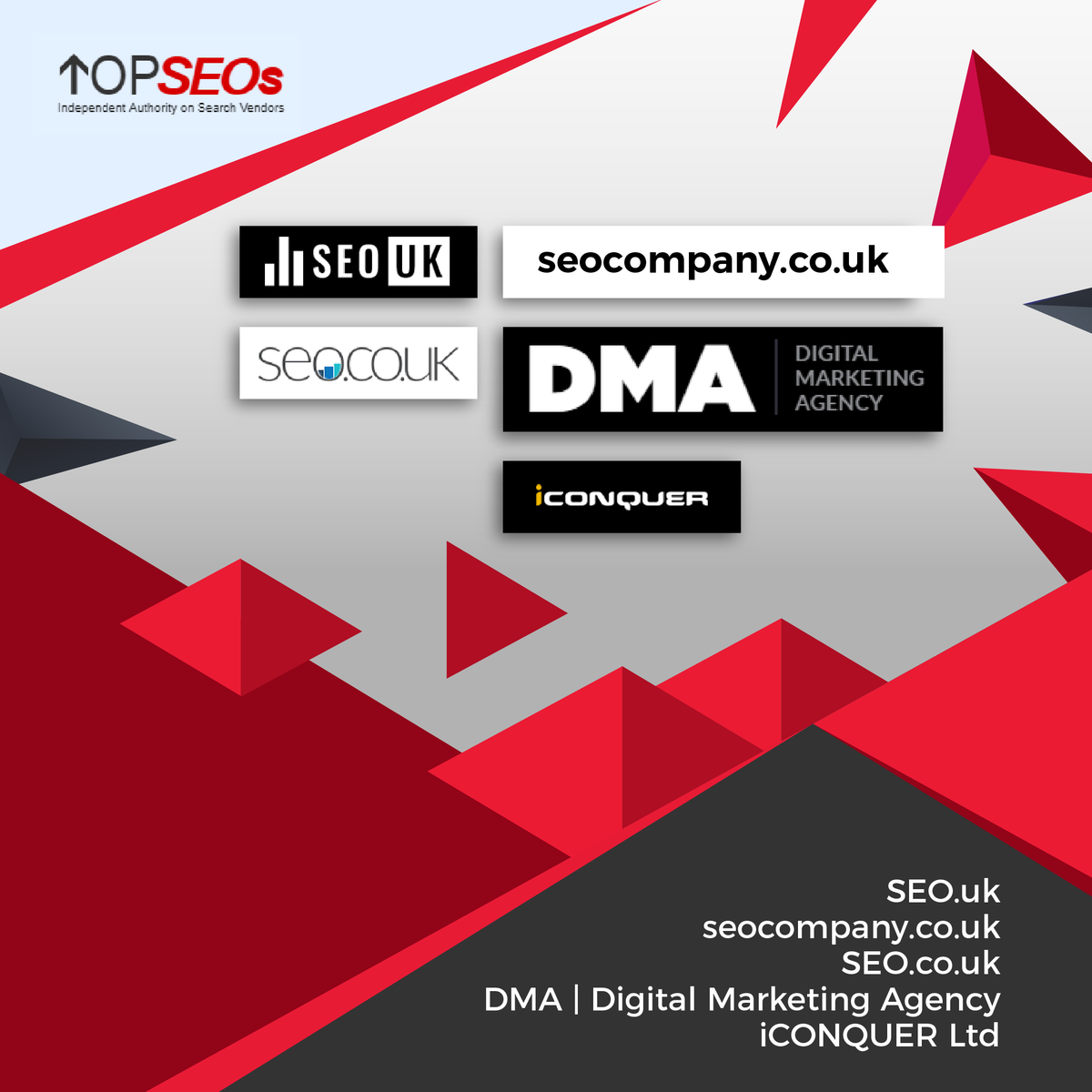 Want to know the leading SEO Companies in the UK? Here they are, according to topseos.com's rank!