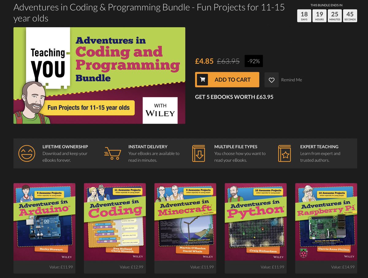 Just bought this bundle , a bargain! Have used the mine craft one before - it’s fab! Great to use with Y6...or maybe just for me 🤣 #edutwitter #primaryed fanatical.com/en/bundle/adve…