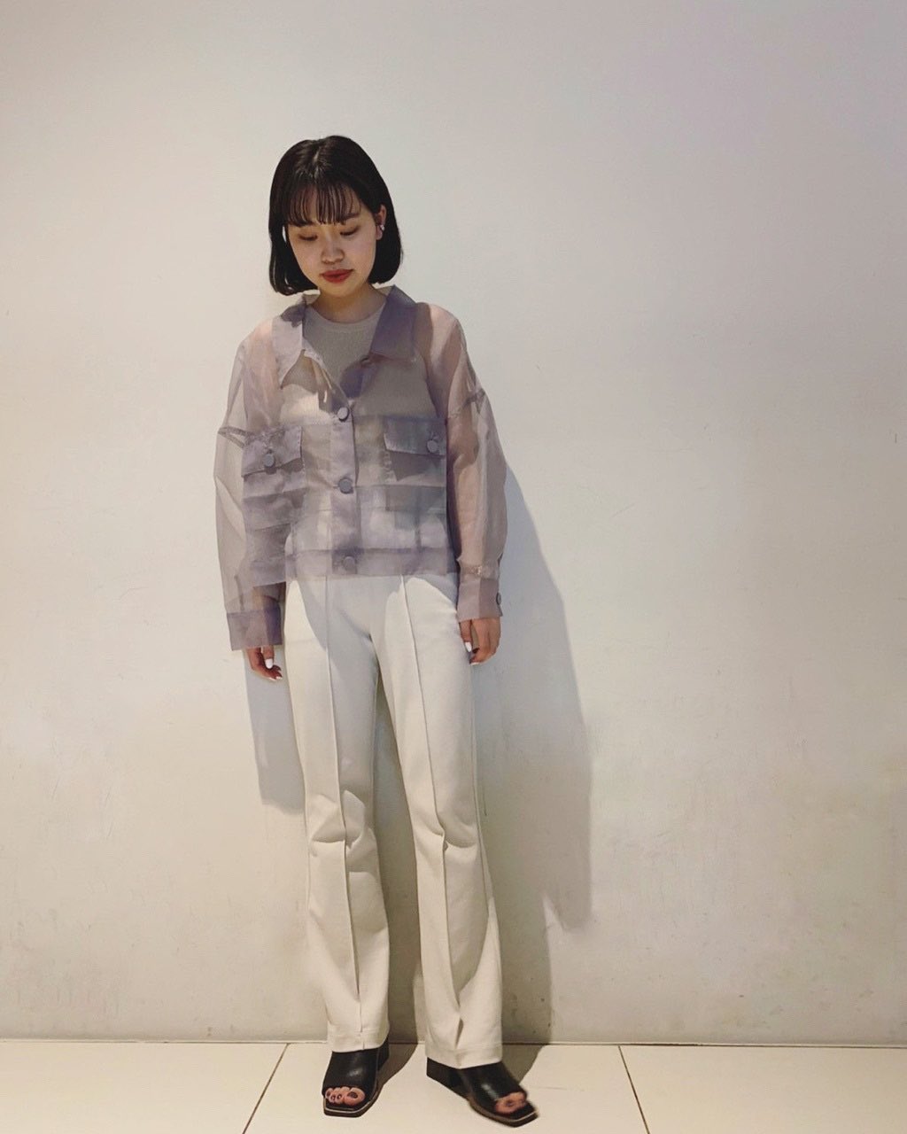 ミスティック ルクア オシャレ見え間違いなしのシアーシャツジャケット登場 T Co Fjwrh0xgli