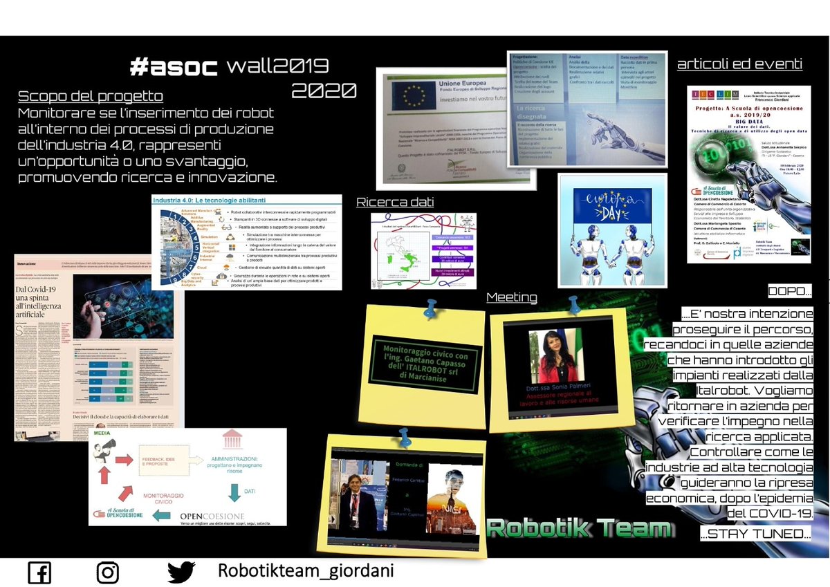 robotikteam's tweet photo. Il nostro #asocwall aggiornato
#robotikteam #ascuoladiopencoesione #asoc1920 https://t.co/Eff2bDJdBC