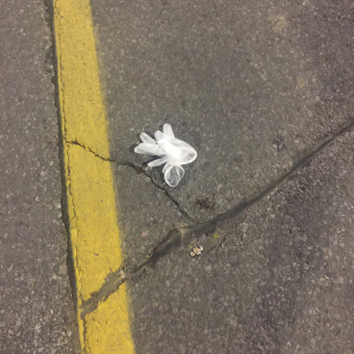 JacquiJR's tweet photo. So sick of this, Toronto. Loblaws parking lot at night. https://t.co/JYg90BiYOx