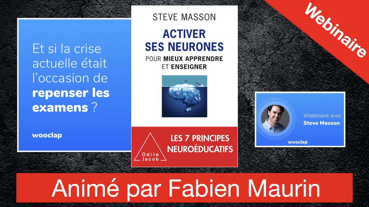 SteveMasson's tweet photo. Le webinaire organisé par Wooclap au sujet de mon livre « Activer ses neurones » et du rôle des examens dans l’apprentissage est maintenant sur la chaîne « Cerveau et apprentissage ». #examens #rétroaction #neuroeducation 

Vidéo : https://t.co/YvoL2GeNIi https://t.co/ma3i8oV4Ty