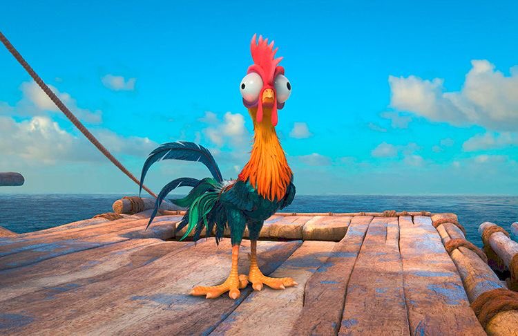 Shinwon as Hei Hei from Moana