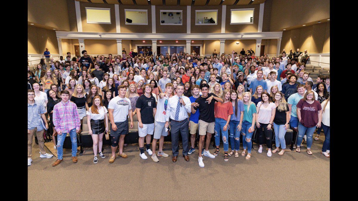 BrianMoore718's tweet photo. This photo is from August 2, 2019....the first day of senior year for the c/o 2020. We talked about May 22, 2020 and what that would look like. Sad we won’t be together in person tonight...but looking forward to all of us getting back together soon. https://t.co/nzct3hyNr2