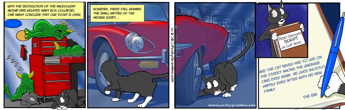Pesky Gremlins Comic 617
"The Last Rewrite"
Bonus image &amp; Larger version available at:
peskygremlins.com 
#comic #comics #webcomic #webcomics #cartoon #cartoons #Cartoonist #cartoonart #cartooning #cartoondrawing #cartoonstyle #cartooncharacter #cartoonarts #cartoonists