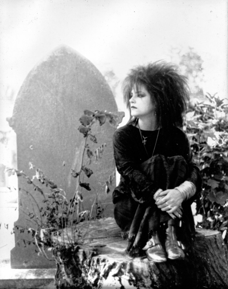 the_moyc's tweet photo. Happy #WorldGothDay 🥳 Today we're going to be celebrating the amazing Goth submissions we've had! 

We all know a Goth's fav spot is the local cemetery☠️ Mel sent in amazing photos of her doing just that, part of a wider set documenting her teen life in a North East market town. https://t.co/l3fkcSPqx0