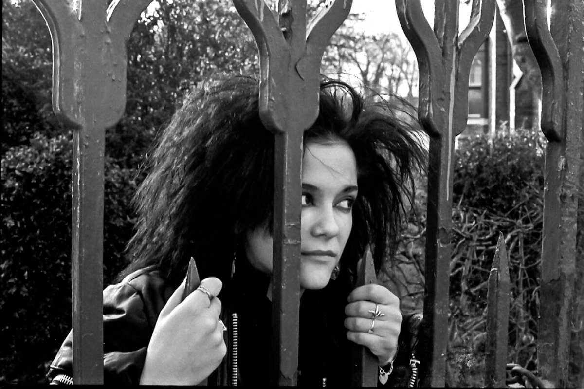 the_moyc's tweet photo. Happy #WorldGothDay 🥳 Today we're going to be celebrating the amazing Goth submissions we've had! 

We all know a Goth's fav spot is the local cemetery☠️ Mel sent in amazing photos of her doing just that, part of a wider set documenting her teen life in a North East market town. https://t.co/l3fkcSPqx0