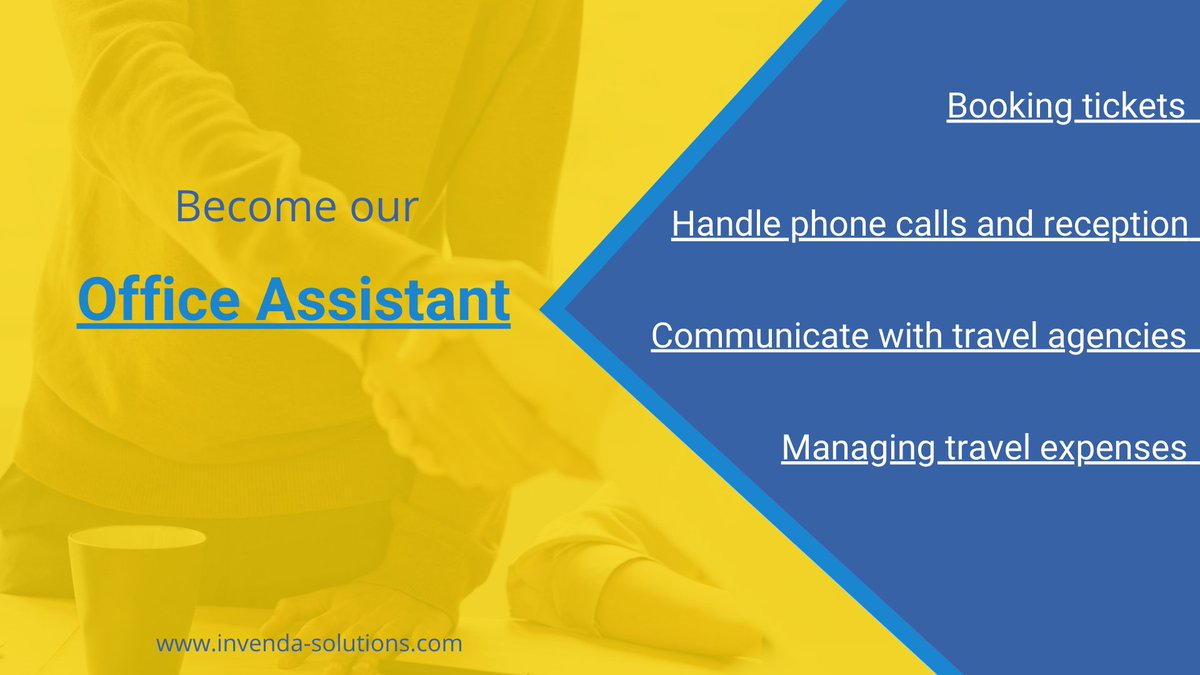 invendagroupag's tweet photo. We are looking for a new amazing member of our team, Invenda Office Assistant.📯
If that is you, check the link below and apply it!🙂☑️
https://t.co/ybiMQjXp9U
#InvendaGroupAG #invenda #job https://t.co/e4jUyCtPV0