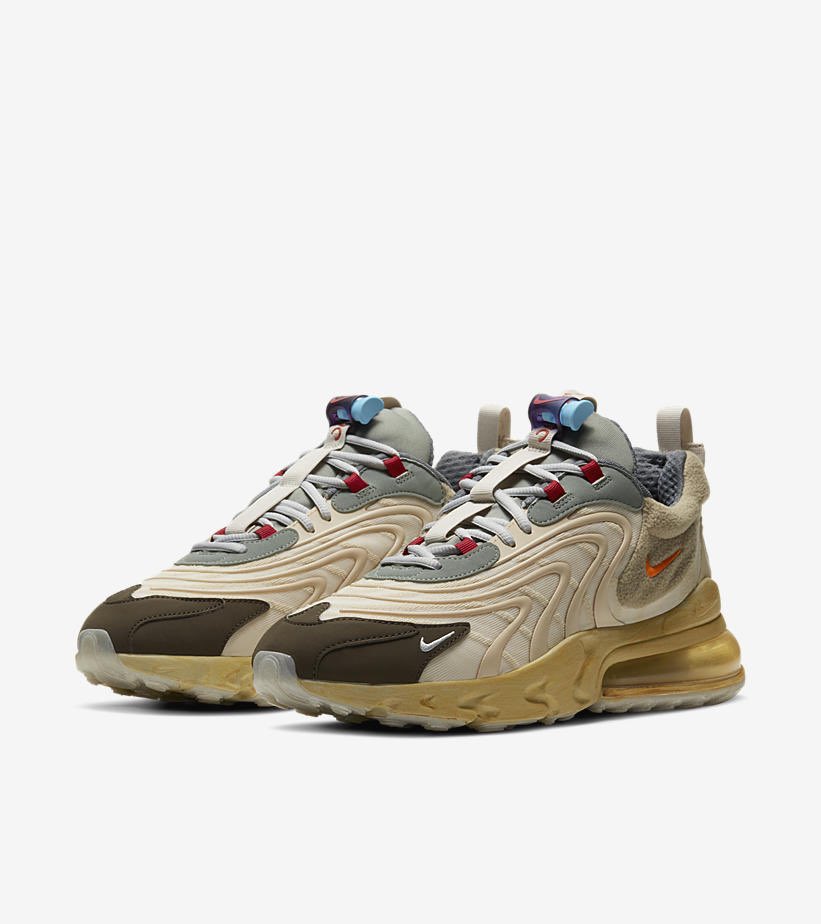 snkr_twitr's tweet photo. Official Images of the Travis Scott x Nike Air Max 270 React ENG https://t.co/FNlswFdli0