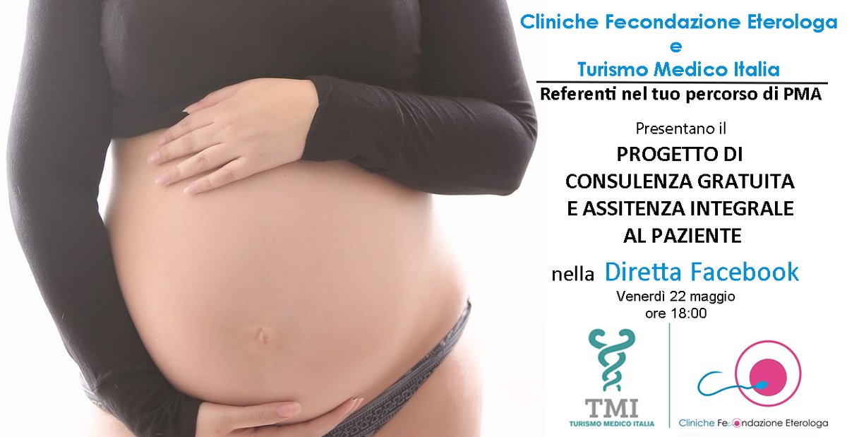 Vi ricordiamo l'appuntamento con il nostro live, oggi venerdì 22 maggio ore 18:00
 #fecondazioneassistita 
<a href="/TMIItalia/">TurismoMedicoItalia</a>

Partecipa al LIVE FACEBOOK
-> Venerdì 22 maggio ore 18:00,
sulla nostra pagina Facebook