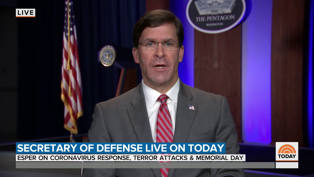 Secretary of Defense EsperDoD gives an update on the ...