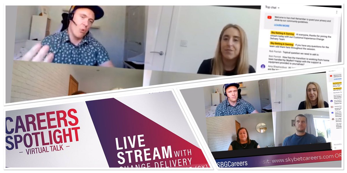 HiringClive's tweet photo. Great work @JadeSBGandMe ๐๐ป for this weekโs @SkyBetCareers Virtual #CareersSpotlight webinar ๐ป ๐ค these just get better each week, canโt wait for the next one ๐๐ป
#customerexperience #changedelivery #careers #CustomerService #CX #SBGlife https://t.co/OUNAvE2Cl6