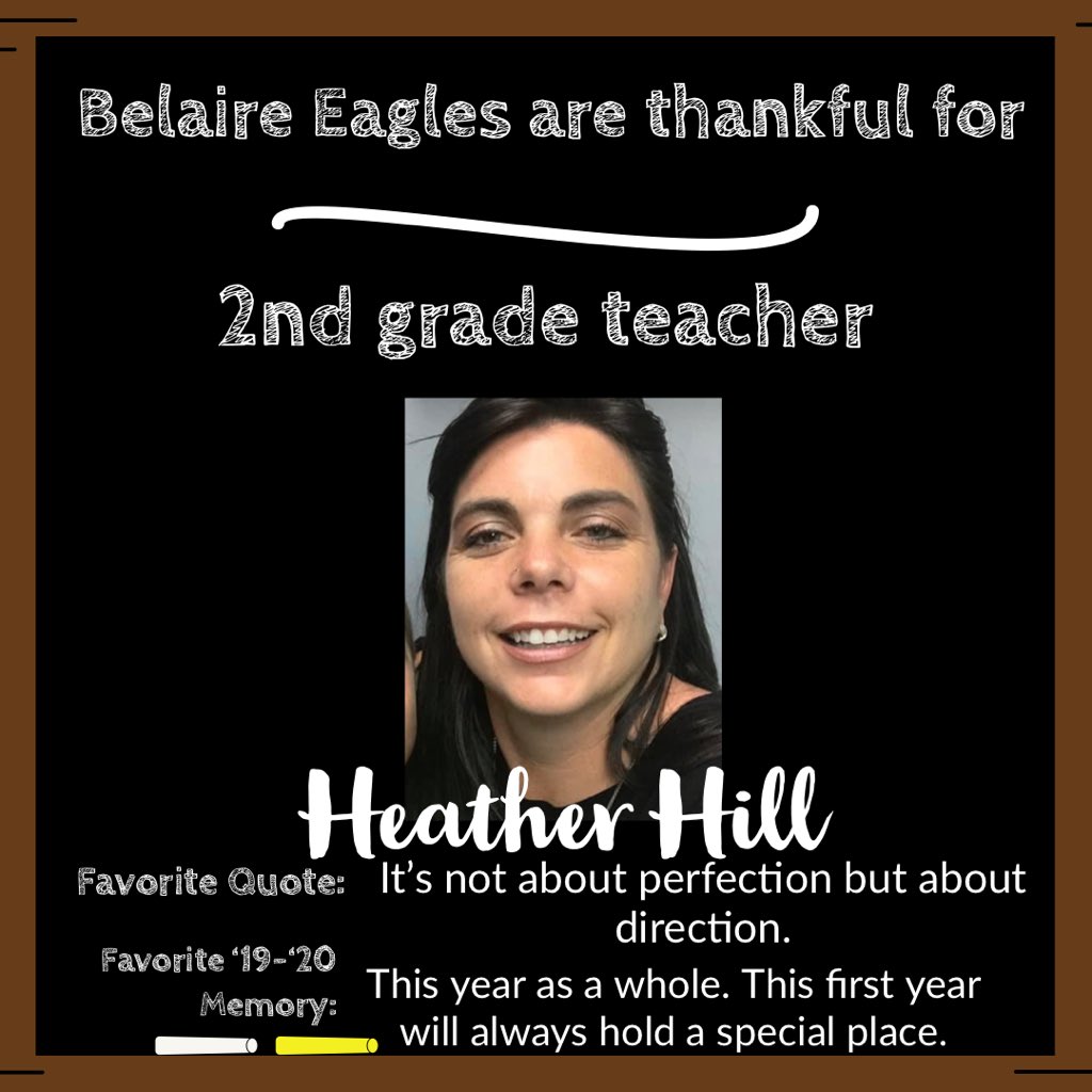 Our teachers are not only amazing educators, they are also good people. These caring and committed teachers are no exception to this. Thank you for all you do for our students and families! #BelaireBFF #TeachFromHome @Mrs_MHenderson
