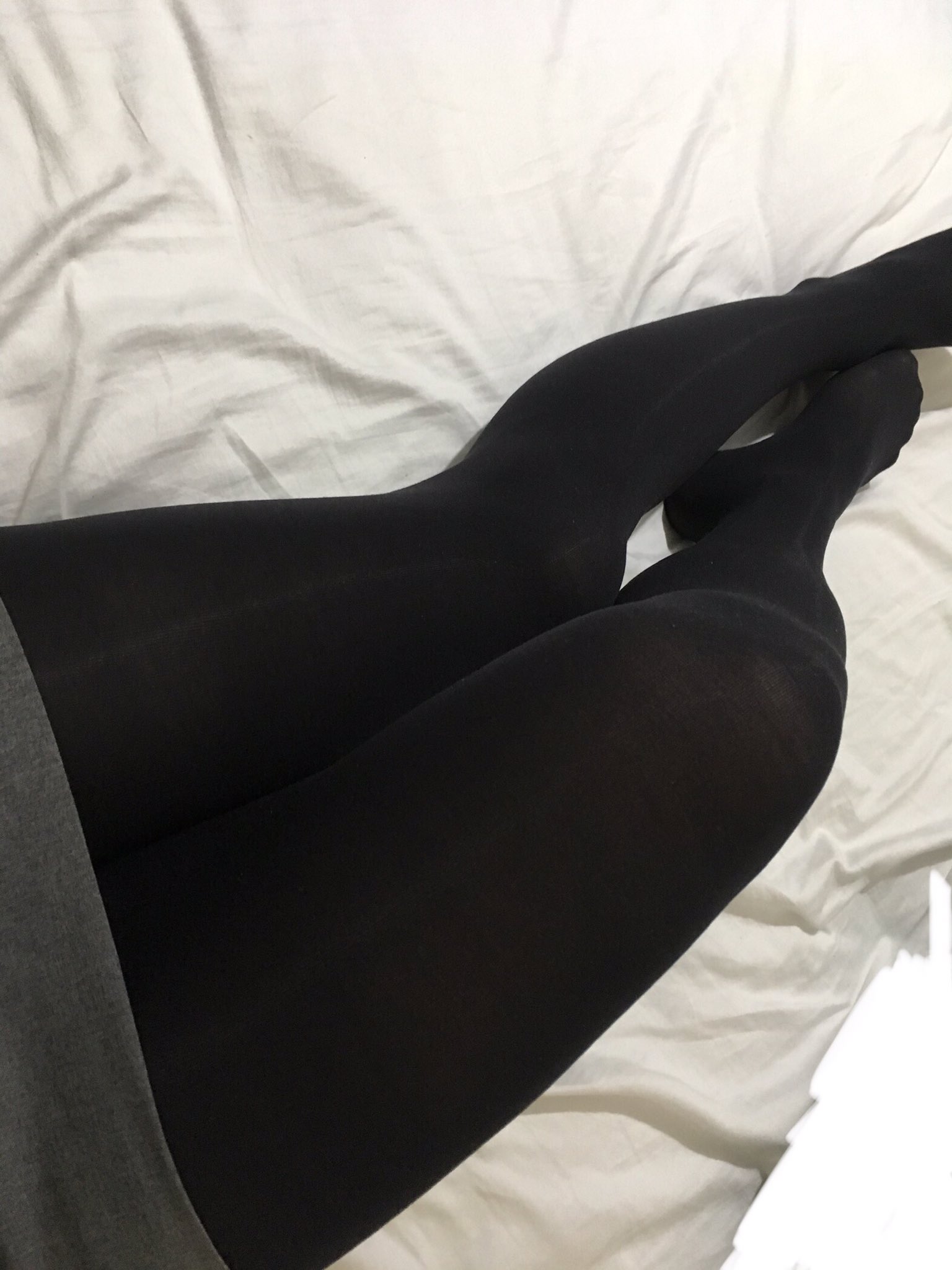 Alice Elsa on X: Opaque black tights and grey skirt #tights #opaque #legs  #skirt  / X