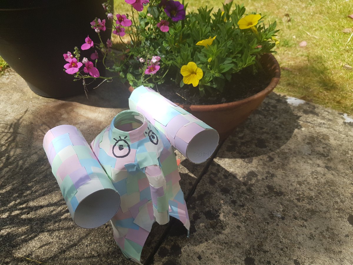 Sam_Wessex's tweet photo. We really enjoyed making the milk bottle elephant from @WessexCancer's family activity pack today! 🐘 https://t.co/KdMjRkvNlX