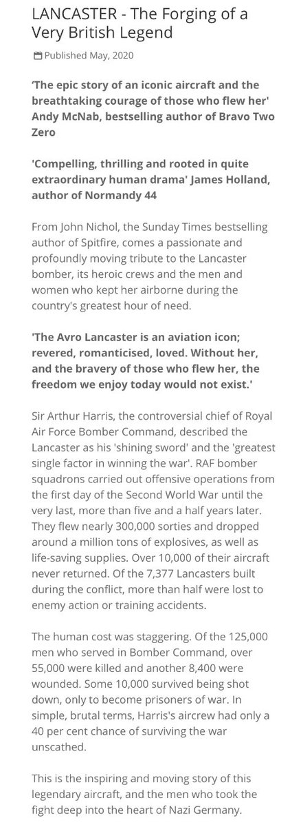 TheThomasDennis's tweet image. The new book by @JohnNicholRAF  on the #legend that is the “Lancaster”.  This ones on my list. 👍 #LestWeForget @WirelessOp #WirelessOperator #WW2