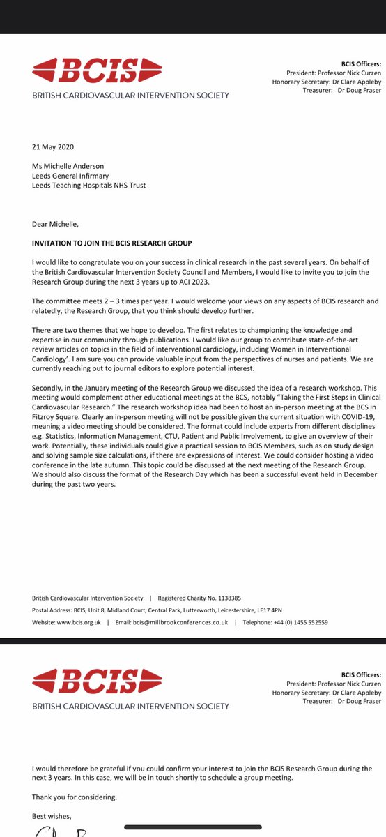 Michelle Anderson (@leedspci) on Twitter photo Huge Congratulations to Michelle who has been asked to sit on the British Cardiovascualr Intervention Society BCIS Research Group. Term upto ACI 2023. <a href="/LTHTResearch/">Leeds Research & Innovation</a> <a href="/cardiorespLTHT/">Cardio-Respiratory - LTHT</a> <a href="/crf_leeds/">NIHR Leeds Clinical Research Facility</a> <a href="/MediaJoshG/">Josh Gardner</a> <a href="/LeedsHospitals/">Leeds Teaching Hospitals</a> Huge Congratulations to Michelle who has been asked to sit on the British Cardiovascualr Intervention Society BCIS Research Group. Term upto ACI 2023. <a href="/LTHTResearch/">Leeds Research & Innovation</a> <a href="/cardiorespLTHT/">Cardio-Respiratory - LTHT</a> <a href="/crf_leeds/">NIHR Leeds Clinical Research Facility</a> <a href="/MediaJoshG/">Josh Gardner</a> <a href="/LeedsHospitals/">Leeds Teaching Hospitals</a>