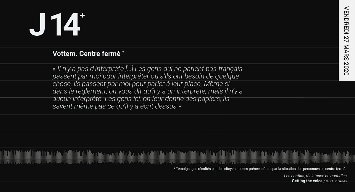 LConfins's tweet photo. J14 - Les gens ici, on leur donne des papiers, ils savent même pas ce qu’il y a écrit dessus...

Plus d'infos : #gettingthevoice 
#moc_bxl #RegularizacionYa #PapersForAll #LaBelgiquePeutAussiRégulariserLesSansPapiers #UneSeuleSolutionRégularisation #LaRegularisationCestMaintenant https://t.co/qpRnXTttW6