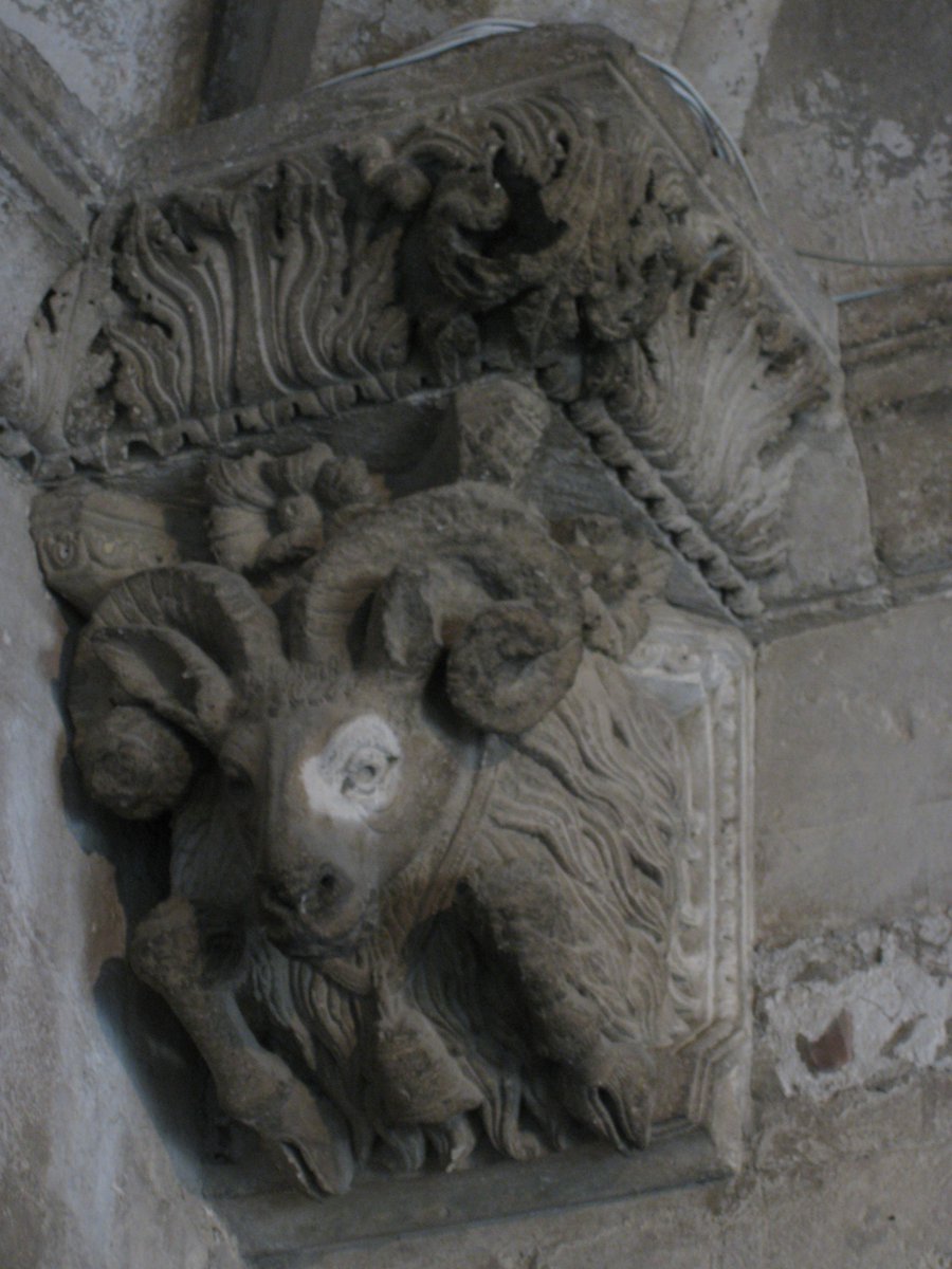 Close up shots of the decorations in the cloisters of St Trophime in Arles