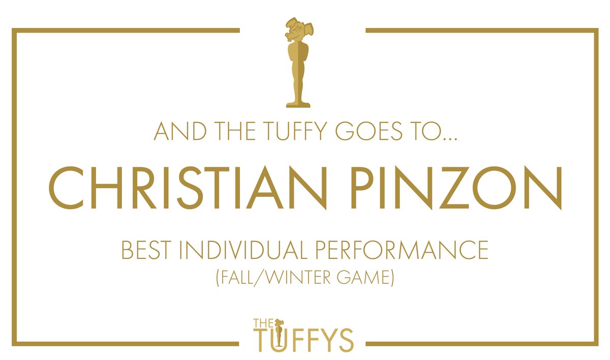 FullertonTitans's tweet photo. Congrats to Christian Pinzon on winning #TheTuffy for Best Individual Performance (Fall/Winter Game)! #TusksUp https://t.co/f6ErQUVpI4