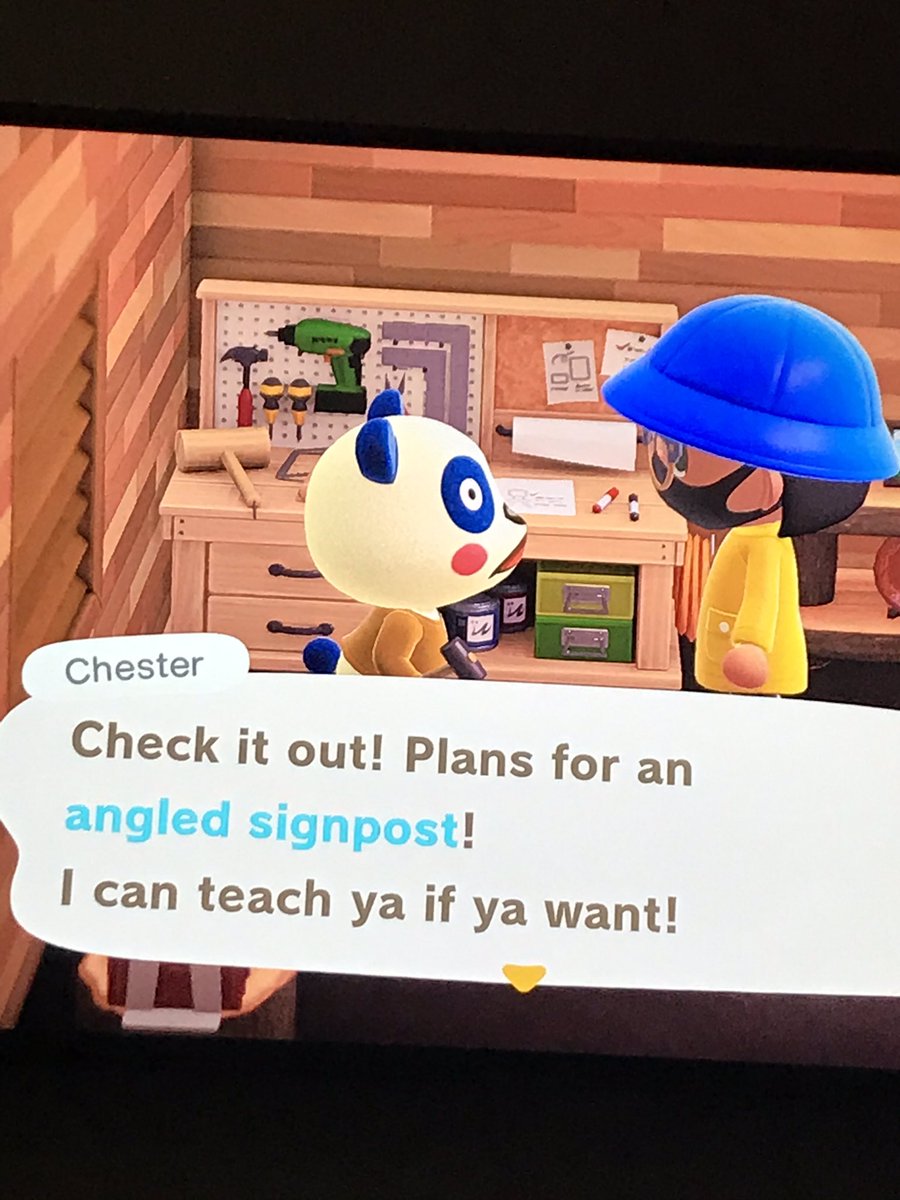 melissa💕 on Twitter "Chester is giving out the angled signpost diy if