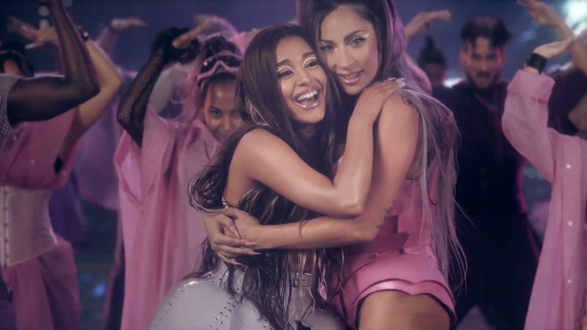 zarascapshaw's tweet image. I’m in love with the #RainOnMe  video. They both look so pretty! They did THAT