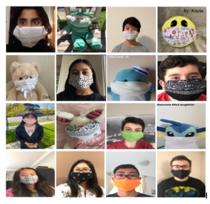 Creative Intermediate students making protective masks! Awesome!! <a href="/laurasawicky/">Laura Sawicky</a>