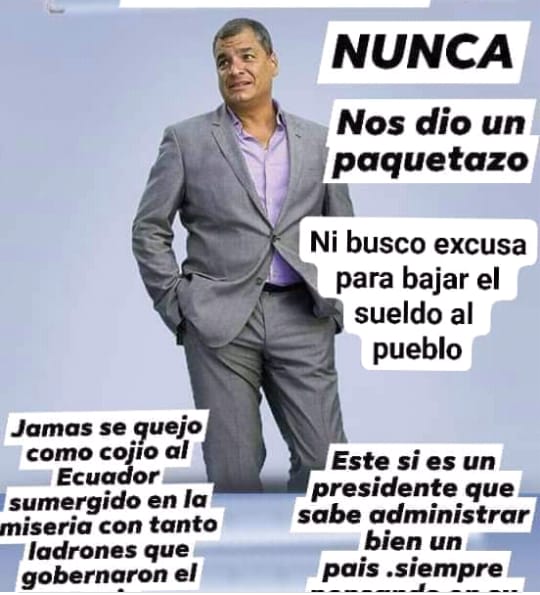 @GuerrerosDigRCs @Lenin @GuerrerosDRCs @AlexisSanchezEC @naguirrecornejo @oro_negro26 @Edwin20milla3 @emirmontoya @CRCCiudadana @LuisCubillosGye @Linda_Guerrera2 @forajida57 Nunca entenderán el bazofia y sus teletubbies lo que es gobernar para las mayorías.
Hoy #ElPeorGobiernoDeLaHistoria es dominado por unas pocas familias, y el bazofia, sus teletubbies y los de #LaPauta genuflexos y entregados a ellos.
Recordemos siempre q #MorenoEsCorrupcion