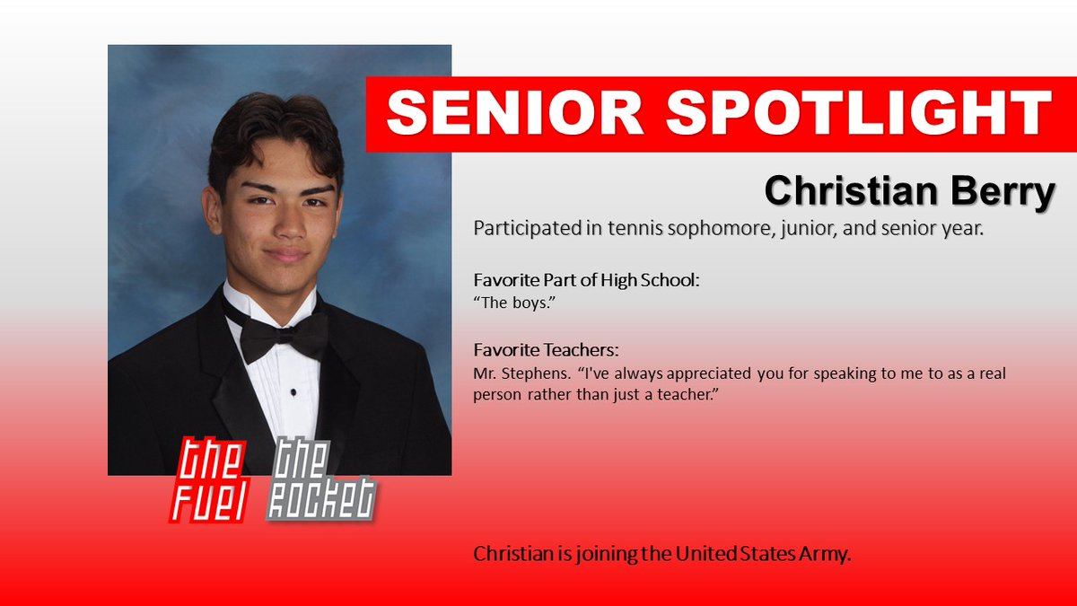 thefuelonline's tweet image. This is Christian Berry! #classof2k20 #RocketPride
