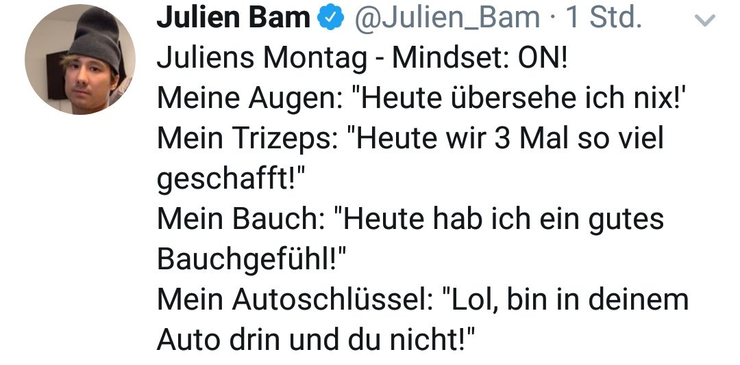 Ju ist zwar nie besonders aktiv auf Twitter, aber irgendwie fehlt er hier schon mit seinen komischen Tweets... 🥺