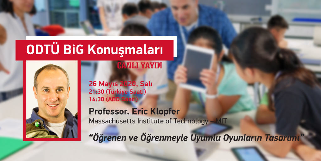 cagiltay's tweet photo. MIT'den Prof. Klopfer’in konuşmacı olarak katılacağı, “Öğrenen ve Öğrenmeyle Uyumlu Oyunların Tasarımı”  webinarı Salı günü saat 21:30 da İngilizce/Türkçe  yayınlanacaktır. Duyuruyu ilgili herkesle paylaşırsanız memnun oluruz. Detaylar için:
https://t.co/hFLZxMH6Nm https://t.co/H43mt6DP8f