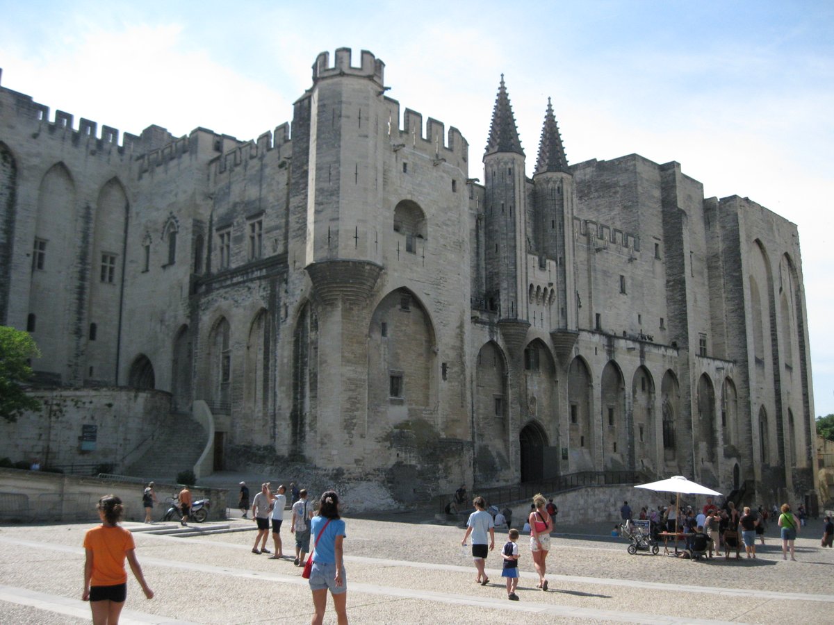 Famously the popes were held in Avignon by the kings of France for most of the 14th c, eventually leading to a famous division of the Latin Church with two (and finally even three!) popes when one pope absconded back to Rome. The popes kept their palace here until the Revolution