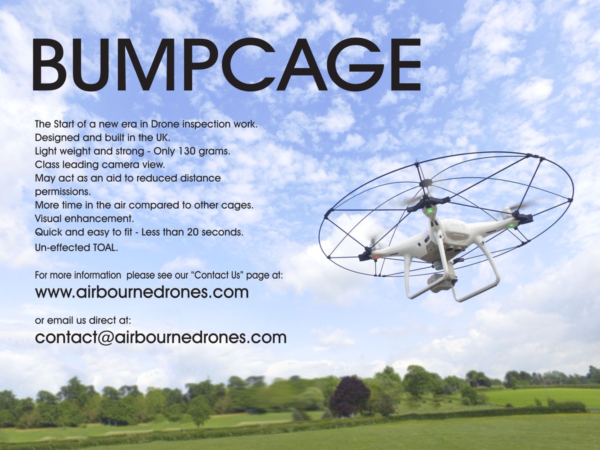 BourneDrones's tweet photo. We are truly becoming global. Our #BumpCage is winning customers all over the world. Last night we received an order from New Zealand and today at 14:41 it was in the post! We do make exceedingly good cages. #Inspectiondrones #dronesforgood #DroneCages https://t.co/5c1K13nClM