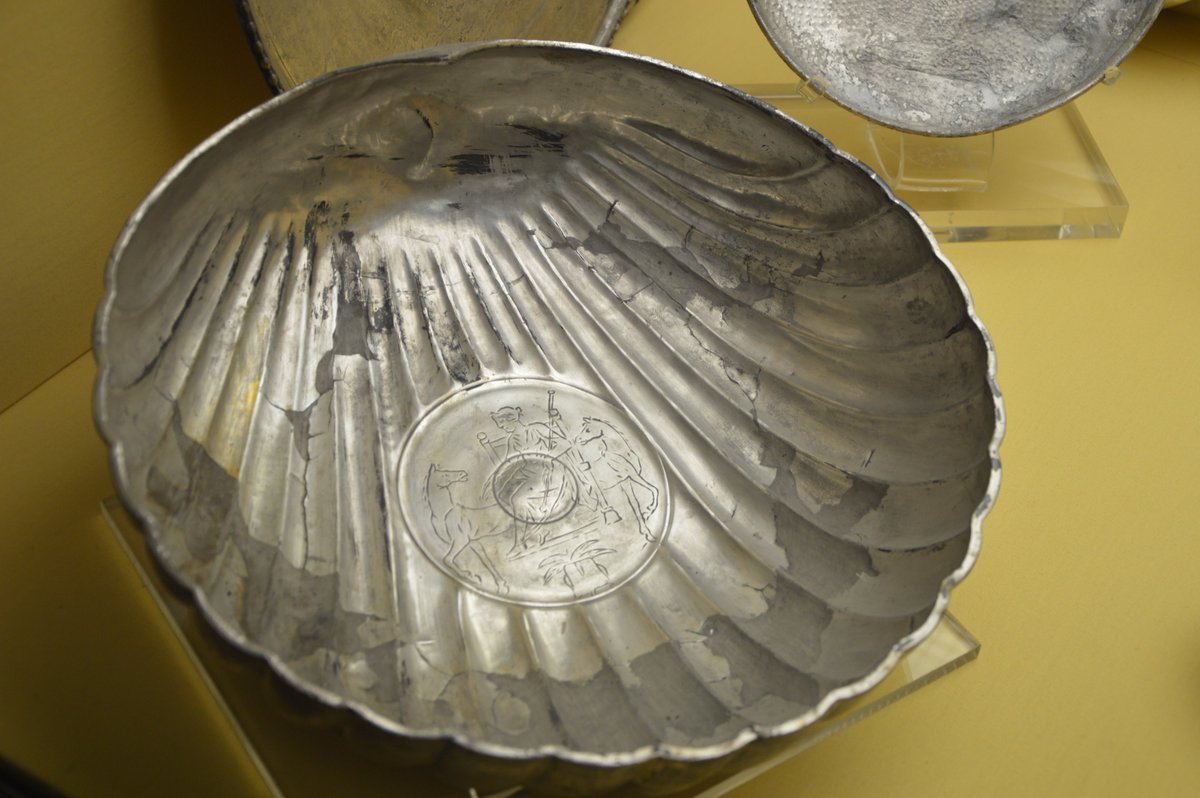 And another Epona on a silver dish from 270-280 AD at  @Archeonationale for  #MuseumsUnlocked