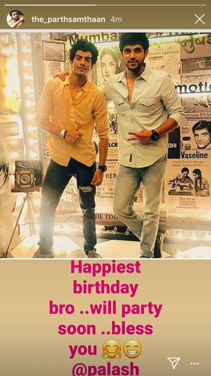JugnuChamaktaa's tweet photo. Was waiting for this only๐คง
#ParLash my most fav duo๐ฃโค๏ธ
Happy Birthday @Palash_Muchhal god bless you with lots of happiness and success๐ค
hope to see you and Parth together soon๐ฃ
#ParthSamthaan https://t.co/VHvhj1fpkS