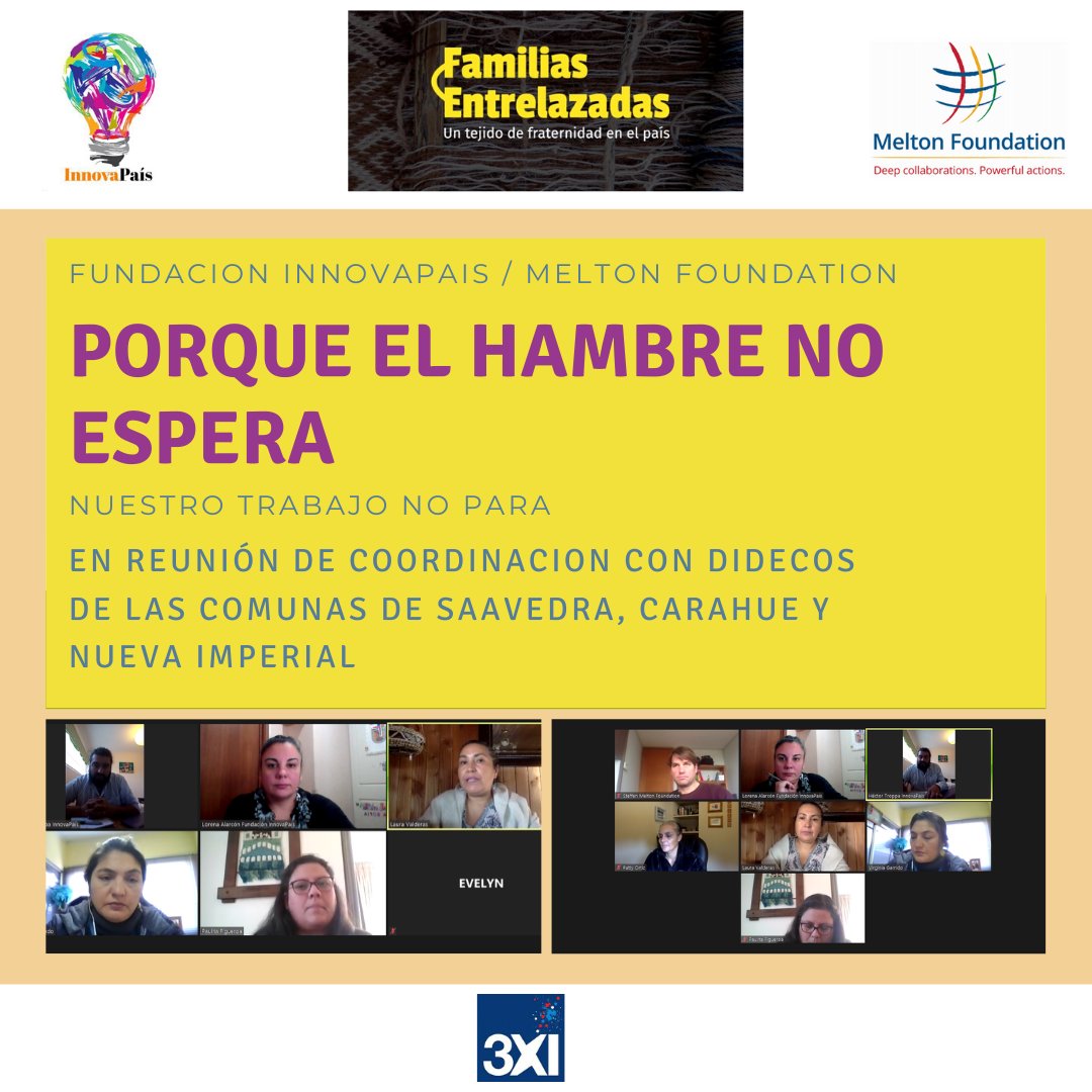 EL HAMBRE NO ESPERA, nuestro trabajo no para. Hoy en reunión #DIDECO de #Saavedra, #Carahue y #NuevaImperial #AraucaníaProfunda

#Dona familiasentrelazadas.cl/index.php/vinc…

#FamiliasEntrelazadas <a href="/MFGlobalCitizen/">Melton Foundation</a> <a href="/stebeth/">Steffen Bethmann</a> <a href="/CarahueMuni/">MunicipalidadCarahue</a> <a href="/MuniSaavedra/">MuniSaavedra</a> <a href="/NuevaImperial/">NuevaImperial</a>