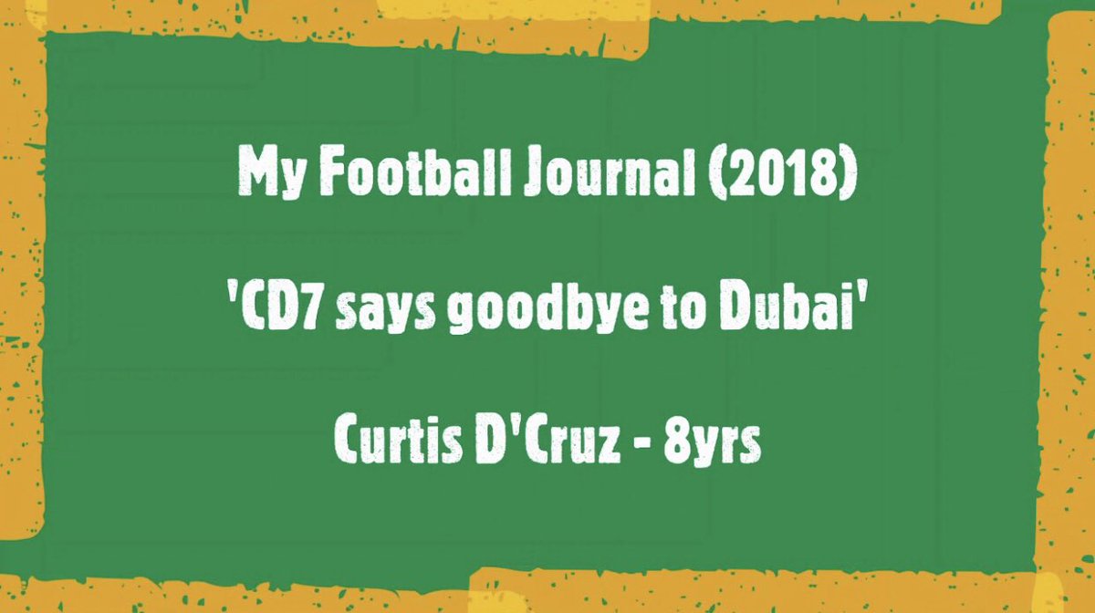 cd7_official's tweet photo. My Football Journey - 2018 ⚽️
“CD7 says goodbye to Dubai”

Check it out on:
https://t.co/uN83omeobv https://t.co/UW5cwnC7lX