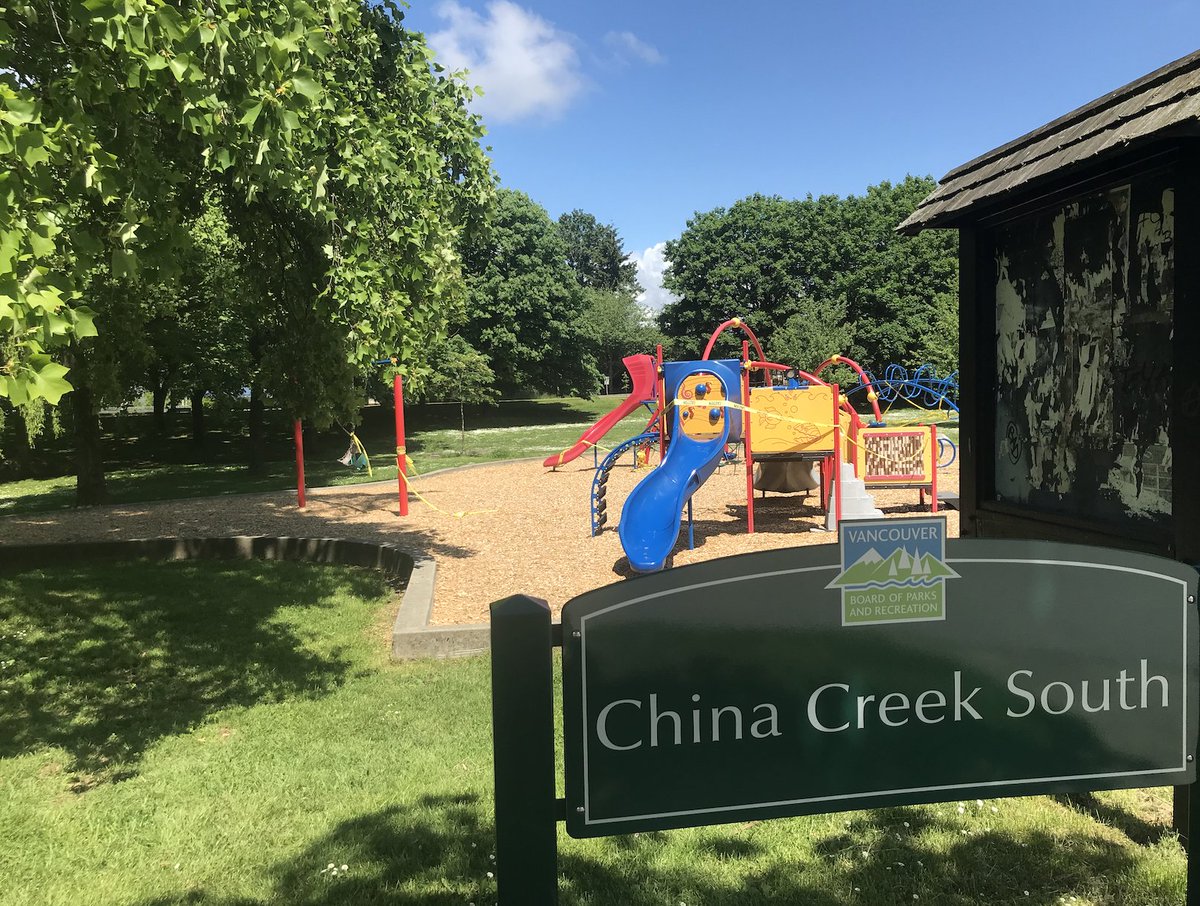 7. CHINA CREEK SOUTH- Good playground, lots of great gentle slopes for bocce, nice mix of shade and sun- The area off Broadway is surprisingly quiet, the area off Clark surprisingly loud- Skateboard park/garden/bike path small touches, but important
