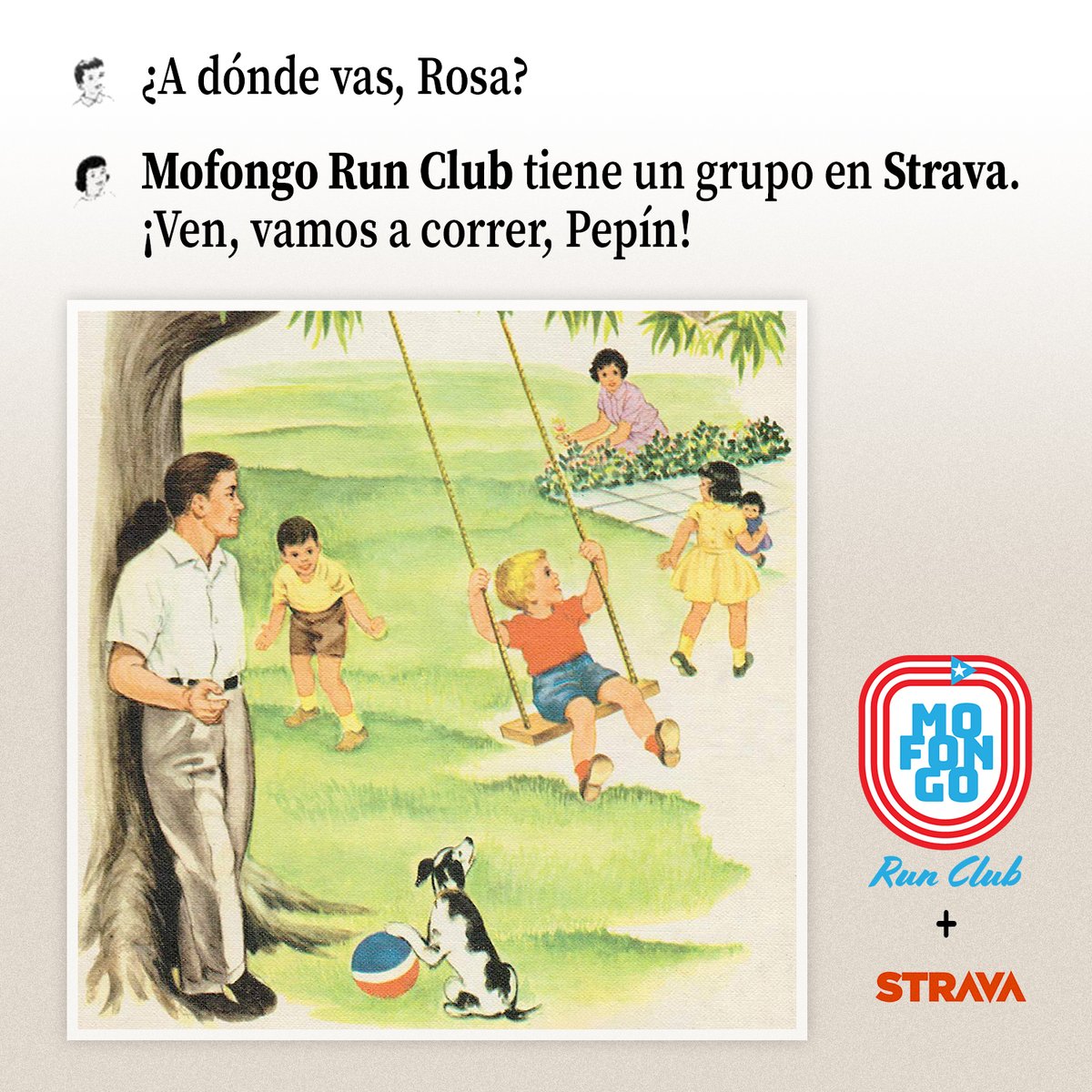 mofongorun's tweet photo. ¿Usas Strava, como Rosa? Únete al grupo de Mofongo Run Club y vamos a jugar y a gozar un rato. 😉
¿Vas a dejar que Pepín corra más que tú? No creo.
Solo tienes que ir a: https://t.co/M89IHmbIa8
¡Vente a correr!
#mofongorun https://t.co/7mDCOZfDTA