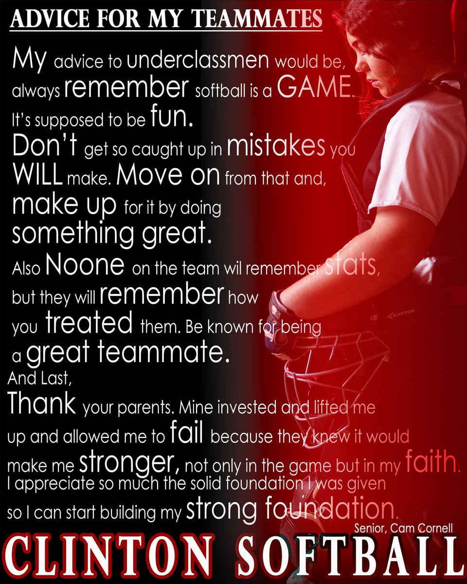 Senior Lady Gopher Cam Cornell's thoughts and advice to her teammates